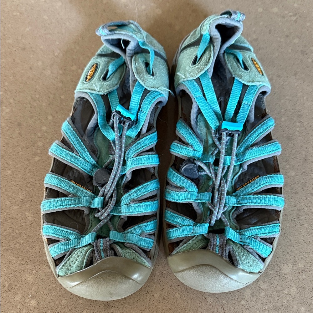 Keen Teal and Gray Outdoor Sandals